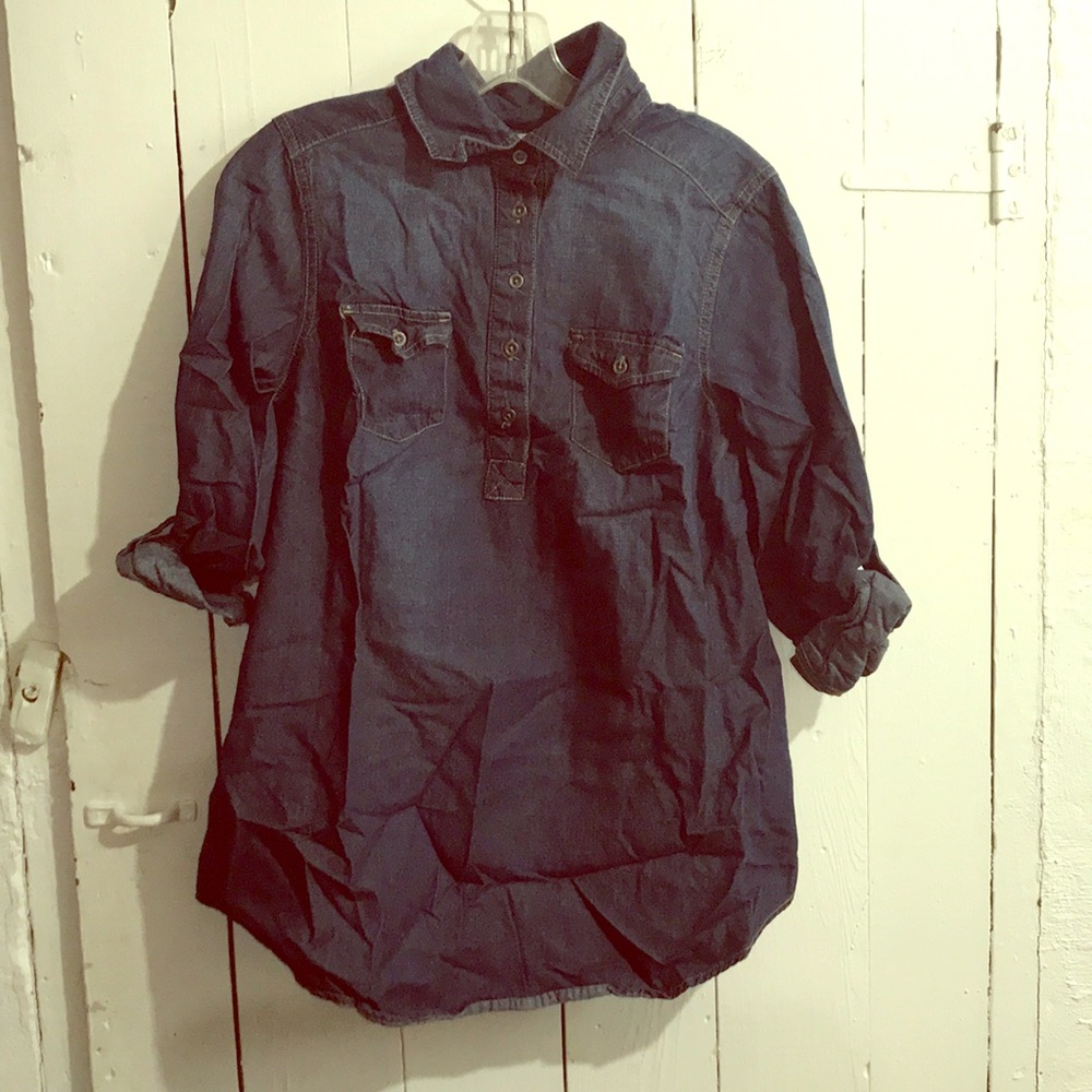 Jean blouse maternity
